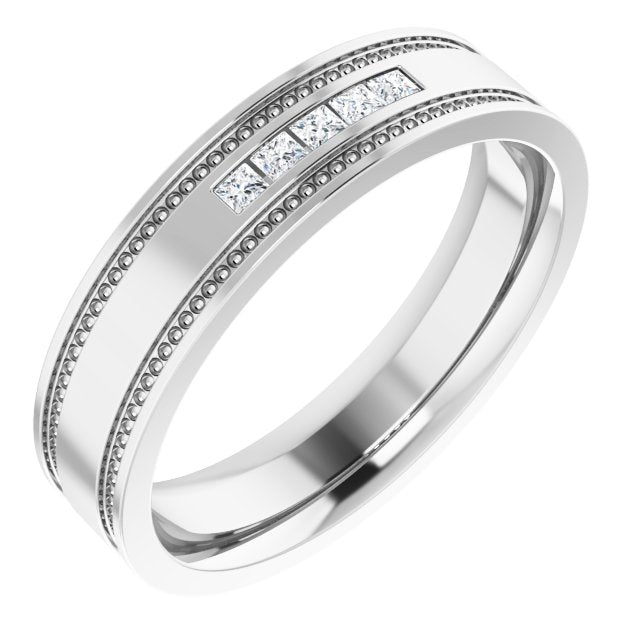 1/8 CTW Natural Diamond Band, 4.8 mm