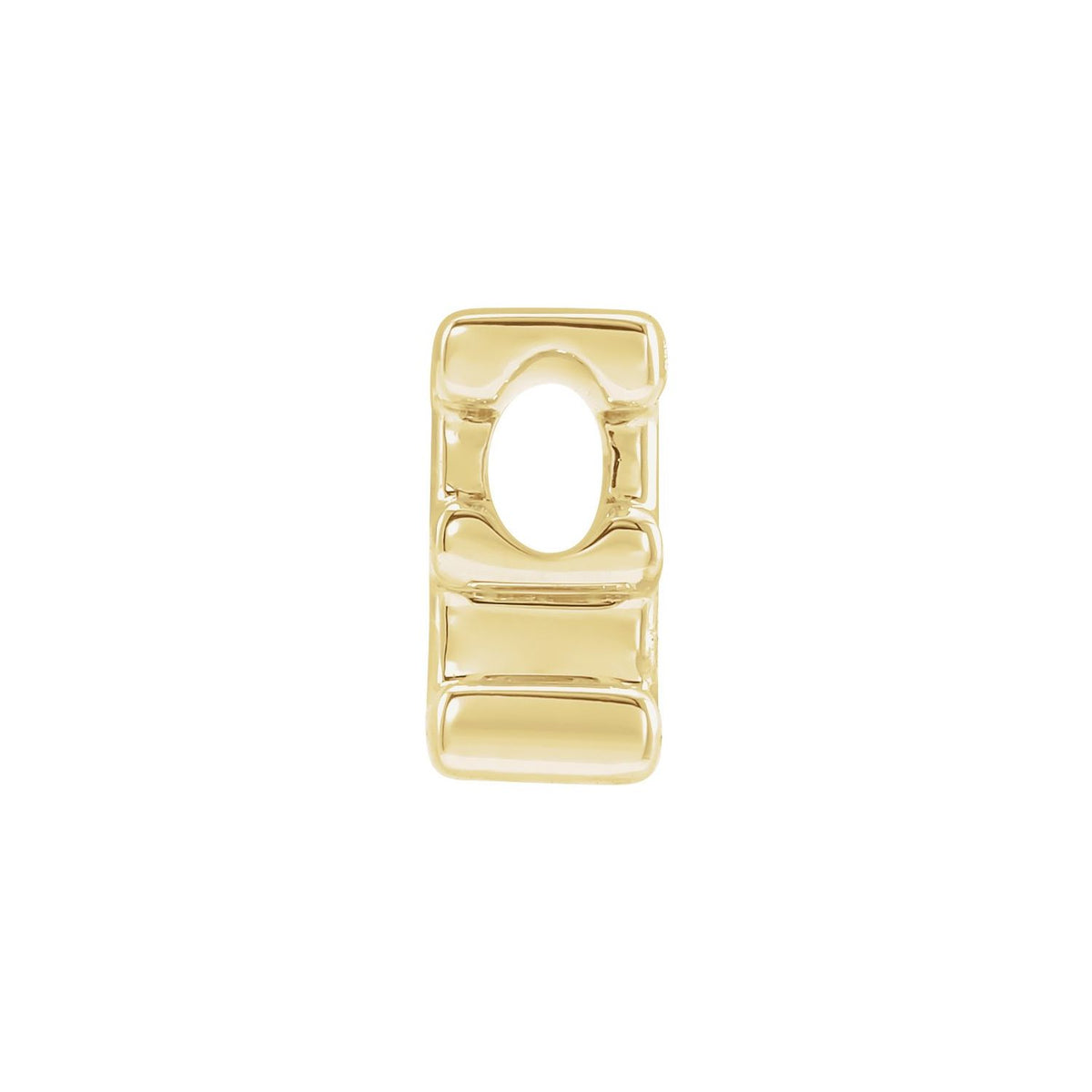 Block Initial Slide Pendant