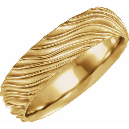 Textured Band, 6 mm, Style 4