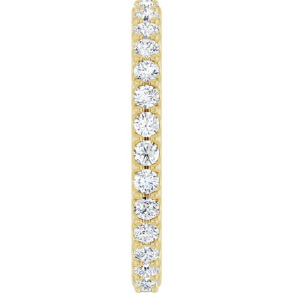 9/10 CTW Lab-Grown Diamond Eternity Band, 2.4 mm
