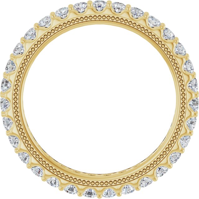 9/10 CTW Lab-Grown Diamond Eternity Band, 2.4 mm