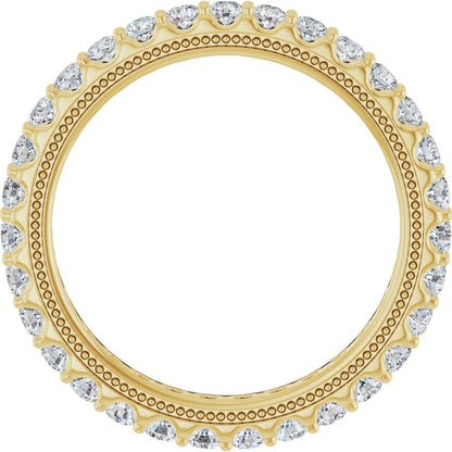 9/10 CTW Lab-Grown Diamond Eternity Band, 2.4 mm