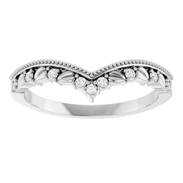 .08 CTW Natural Diamond Contour Band, 5.42 mm