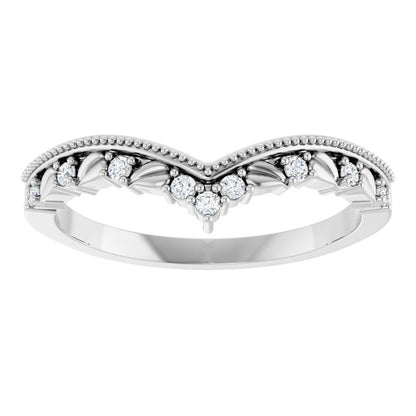 .08 CTW Natural Diamond Contour Band, 5.42 mm