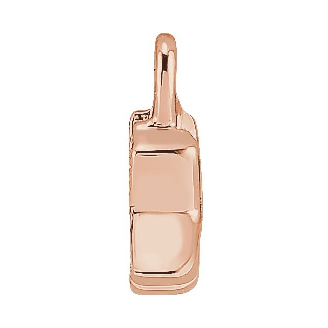 Petite Pavé® .02 CTW Natural Diamond Initial Dangle