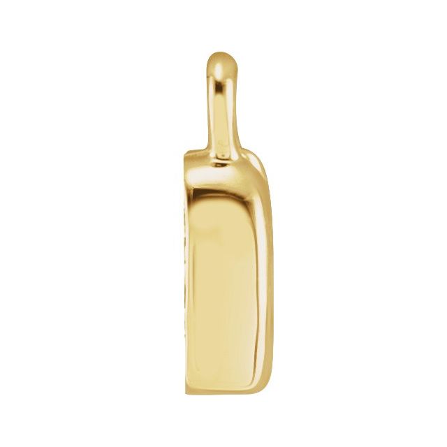 Petite Pavé® .02 CTW Natural Diamond Initial Dangle