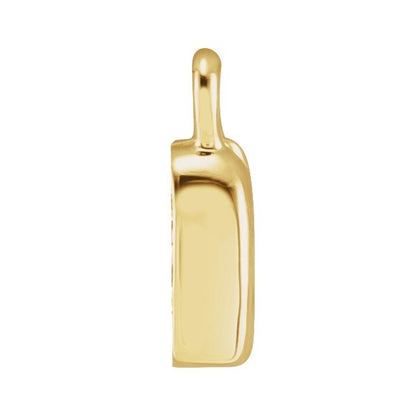 Petite Pavé® .02 CTW Natural Diamond Initial Dangle