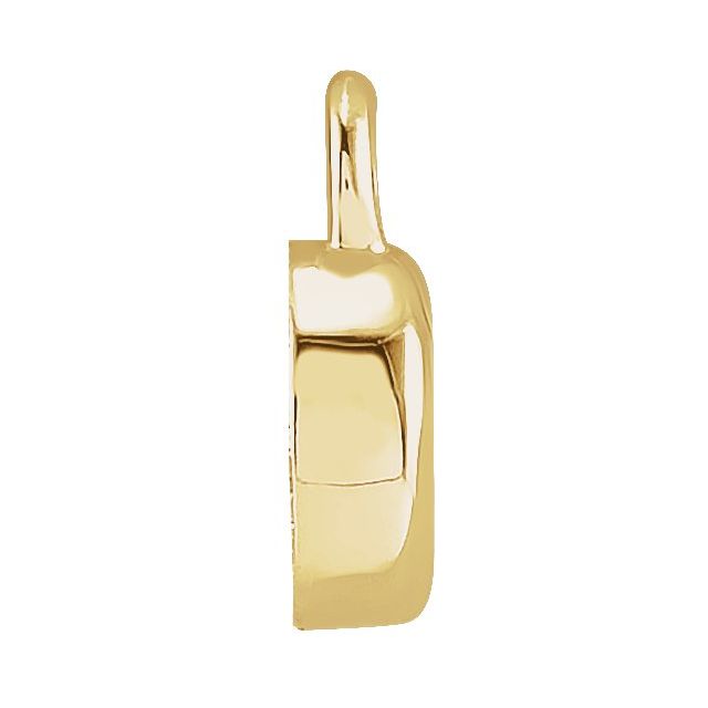 Petite Pavé® .025 CTW Natural Diamond Initial Dangle, 4 mm x 4 mm