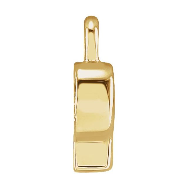 Petite Pavé® .025 CTW Natural Diamond Initial Dangle, 4 mm x 4 mm