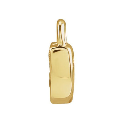 Petite Pavé® .02 CTW Natural Diamond Initial Dangle