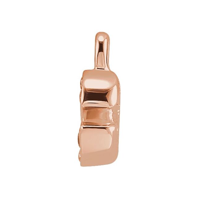 Petite Pavé® .02 CTW Natural Diamond Initial Dangle
