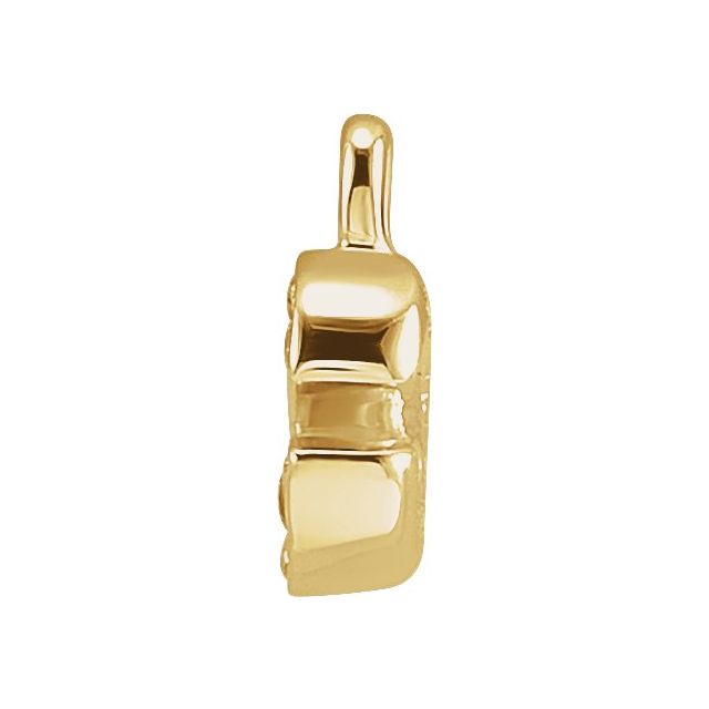 Petite Pavé® .02 CTW Natural Diamond Initial Dangle