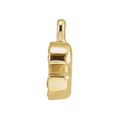 Petite Pavé® .02 CTW Natural Diamond Initial Dangle