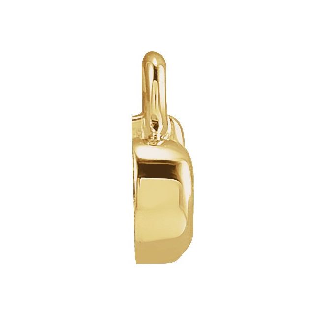 Petite Pavé® .025 CTW Natural Diamond Initial Dangle, 4 mm x 4 mm