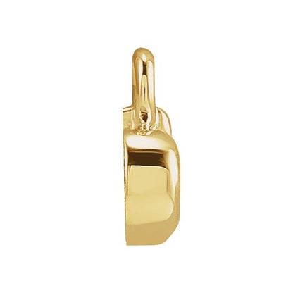 Petite Pavé® .025 CTW Natural Diamond Initial Dangle, 4 mm x 4 mm