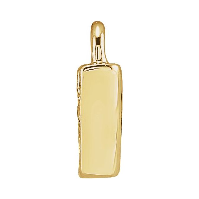 Petite Pavé® .015 CTW Natural Diamond Initial Dangle