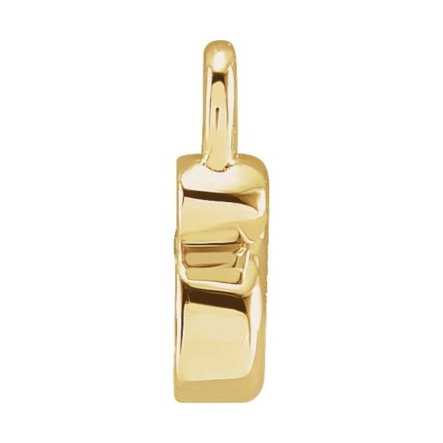 Petite Pavé® .02 CTW Natural Diamond Initial Dangle