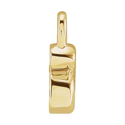 Petite Pavé® .02 CTW Natural Diamond Initial Dangle