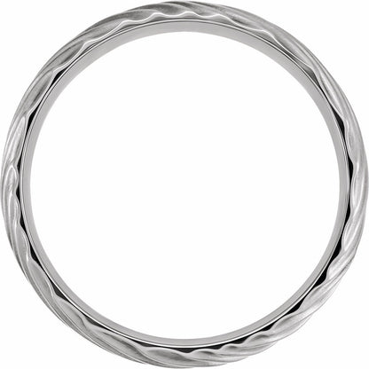 Textured Band, 6 mm, Style 6