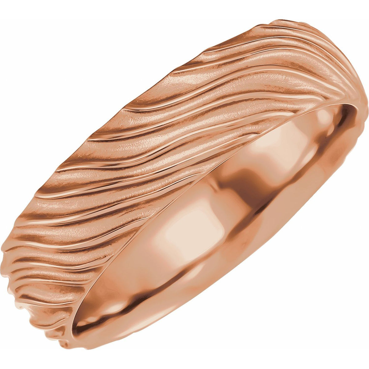 Textured Band, 6 mm, Style 8