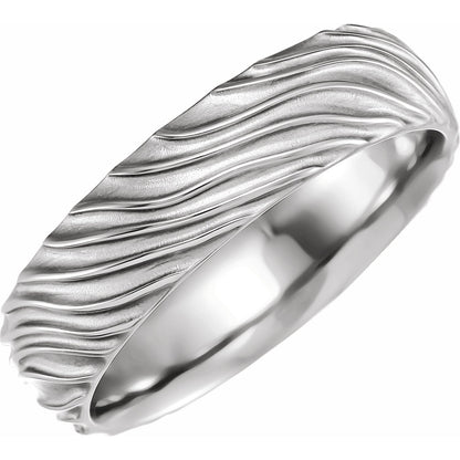 Textured Band, 6 mm, Style 4