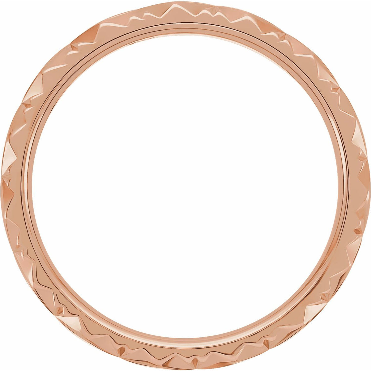 Diamond Faceted Band