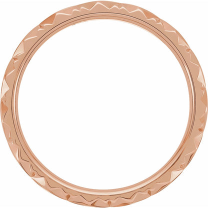 Diamond Faceted Band