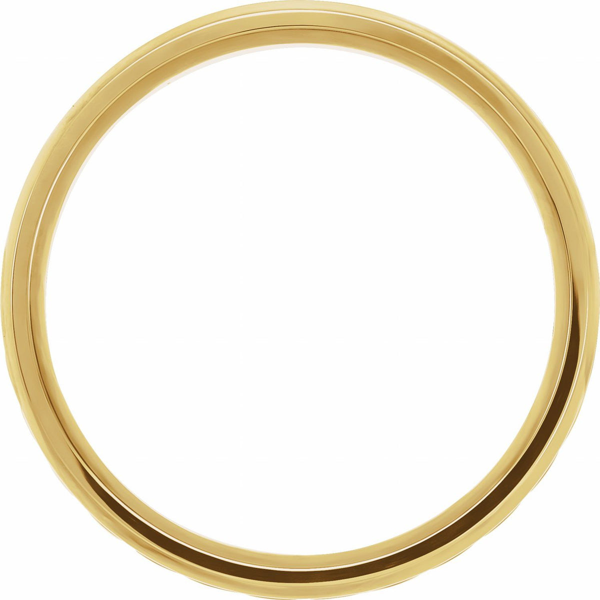 Beveled-Edge Rope Comfort-Fit Flat Band