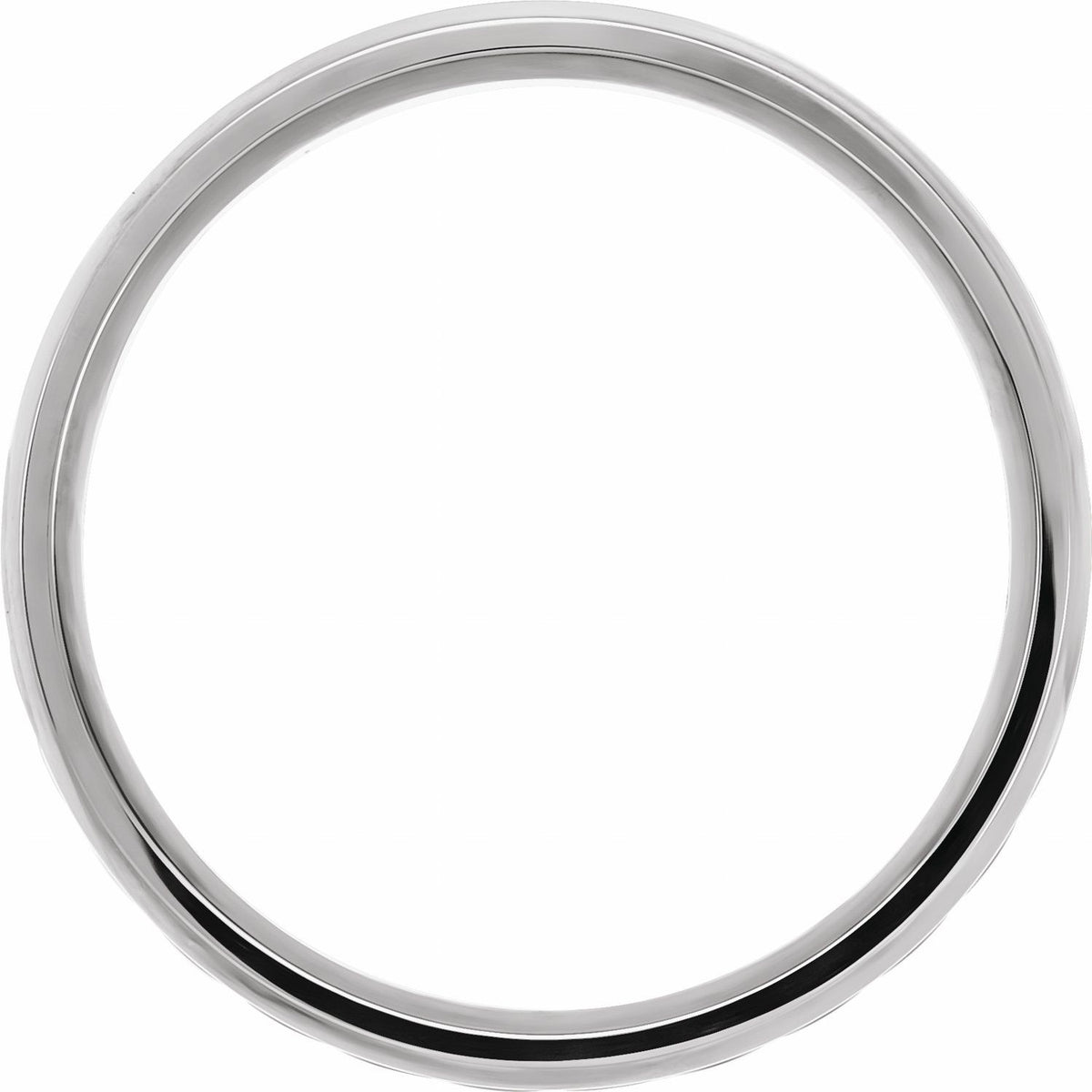 Beveled-Edge Rope Comfort-Fit Flat Band