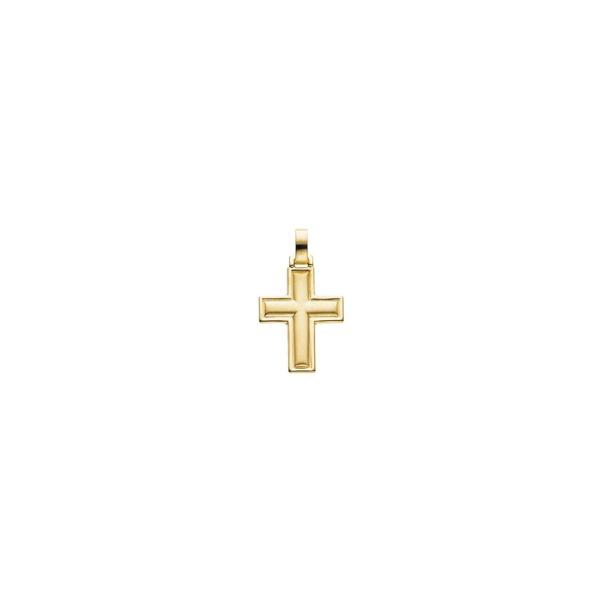 14K Yellow Gold 30x24 mm Cross Pendant