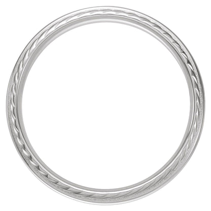 Rope Stepped-Edge Half Round Band