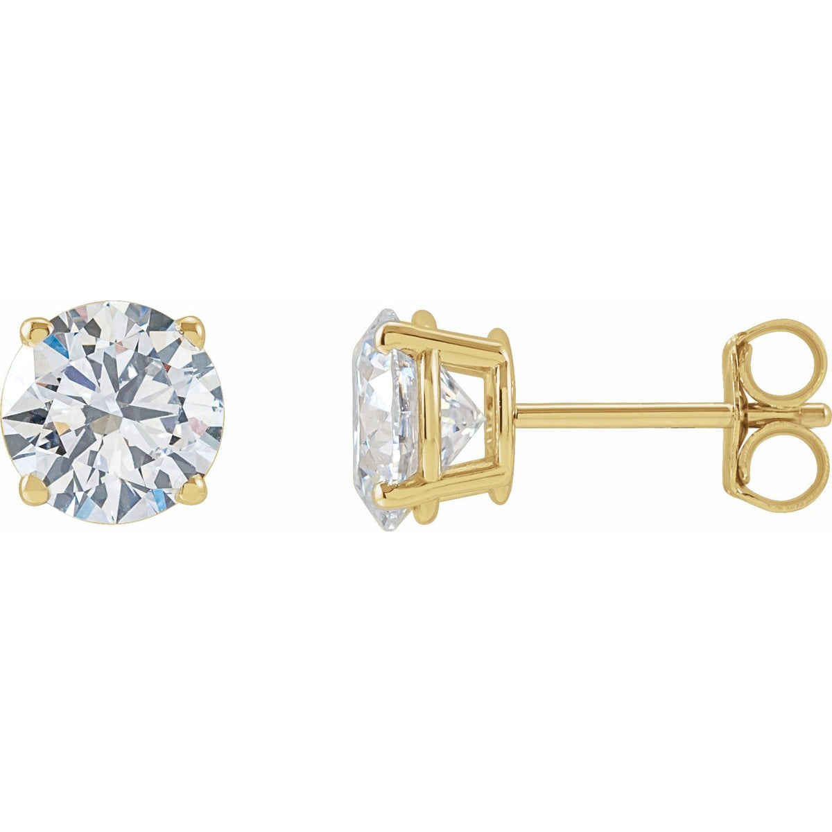 2 CTW Lab-Grown Diamond Earrings