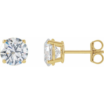 2 CTW Lab-Grown Diamond Earrings