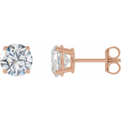 2 CTW Lab-Grown Diamond Earrings