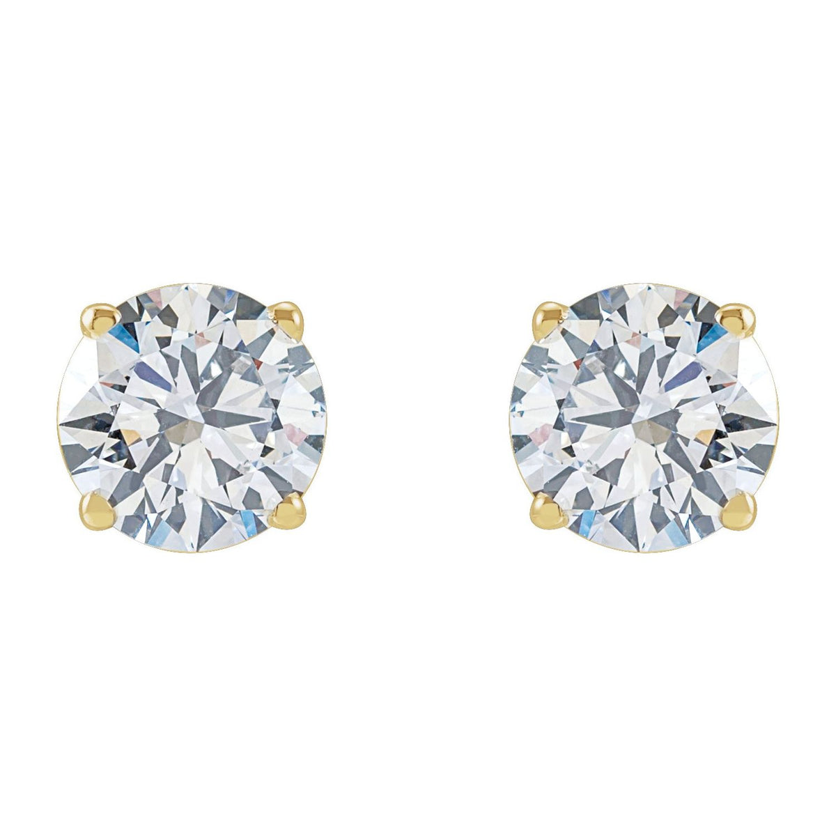 2 CTW Lab-Grown Diamond Earrings