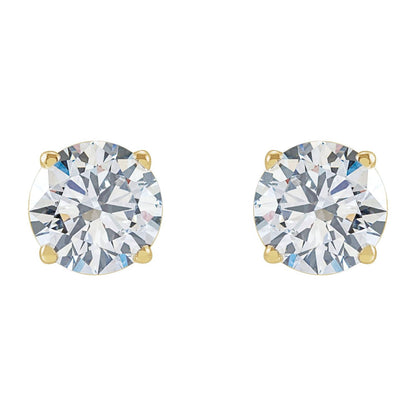 2 CTW Lab-Grown Diamond Earrings