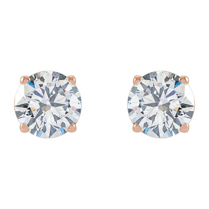 2 CTW Lab-Grown Diamond Earrings