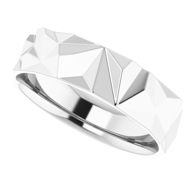 Geometric Comfort-Fit Flat Band