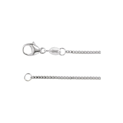 Sterling Silver Diamond-Cut Box 16" Chain