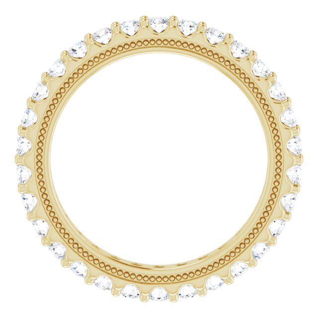 9/10 CTW Lab-Grown Diamond Eternity Band, 2.4 mm