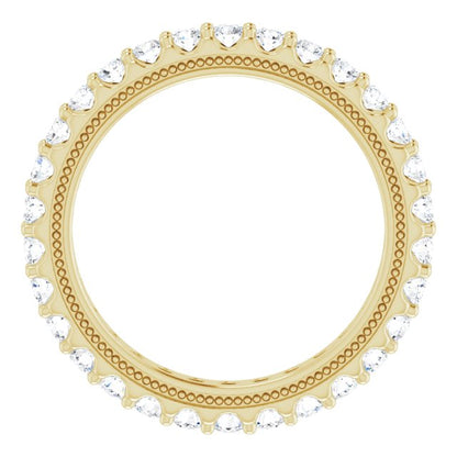 9/10 CTW Lab-Grown Diamond Eternity Band, 2.4 mm