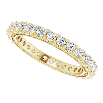 9/10 CTW Lab-Grown Diamond Eternity Band, 2.4 mm