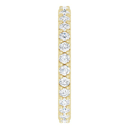 9/10 CTW Lab-Grown Diamond Eternity Band, 2.4 mm