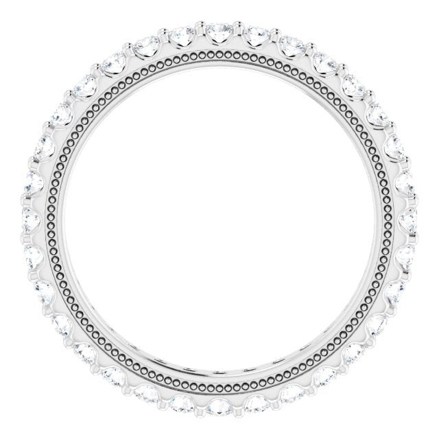 7/8 CTW Natural Diamond Eternity Band, 2.4 mm