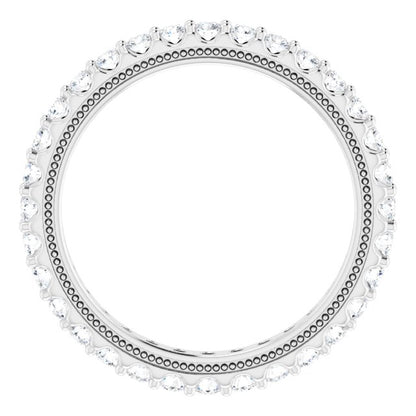 7/8 CTW Natural Diamond Eternity Band, 2.4 mm