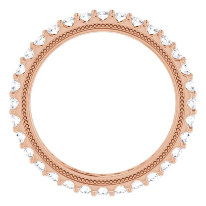 7/8 CTW Natural Diamond Eternity Band Size NONE