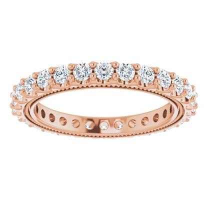 7/8 CTW Natural Diamond Eternity Band, 2.4 mm