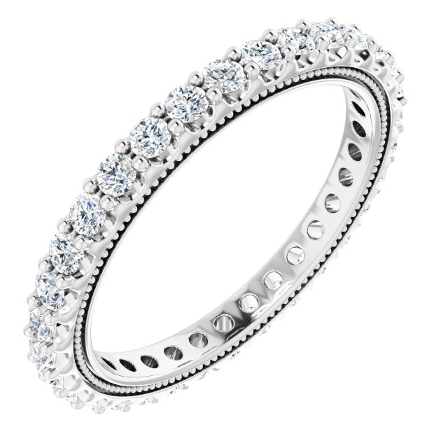 7/8 CTW Natural Diamond Eternity Band, 2.4 mm
