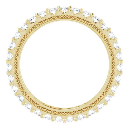 9/10 CTW Lab-Grown Diamond Eternity Band, 2.4 mm