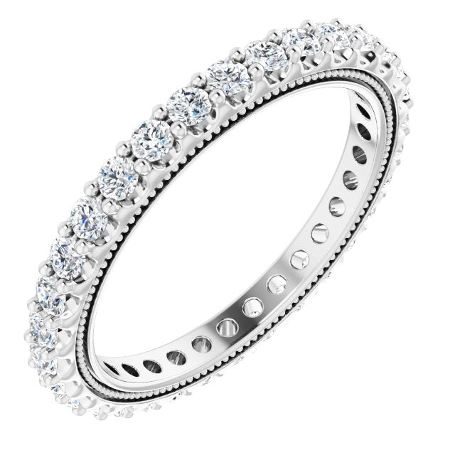 1 CTW Natural Diamond Eternity Band, 2.4 mm
